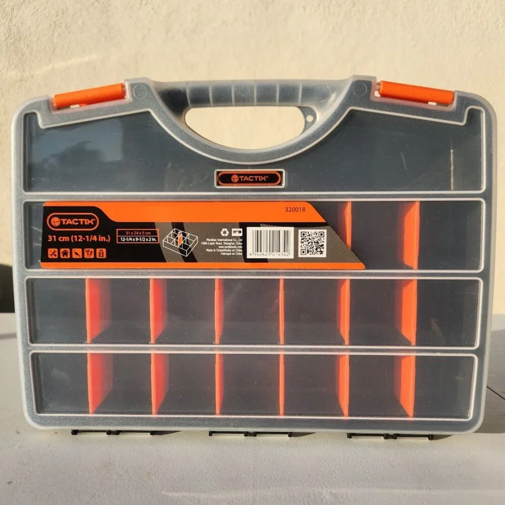 NEW 21 Compartment Plastic Portable Small Parts Organizer Tool Box Divider Divid
